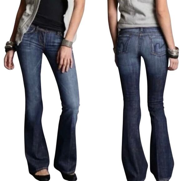 Citizens of Humanity Ingrid #002 Stretch Jeans Low Waist Flair Flare Size 29 - Picture 1 of 12
